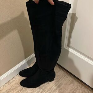 Zara black thigh high boots, size 37